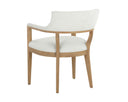 BRYLEA DINING ARMCHAIR - NATURAL HEATHER IVORY TWEED