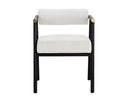 SOVA DINING ARMCHAIR - BLACK COPENHAGEN WHITE