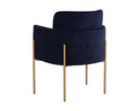 RICHIE DINING ARMCHAIR - ANTIQUE BRASS DANNY NAVY