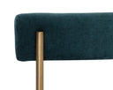 SENECA DINING CHAIR - ANTIQUE BRASS DANNY TEAL