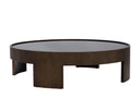 BRUNETTO COFFEE TABLE - LARGE DISTRESSED BROWN