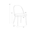 KLINE DINING CHAIR - DILLON STRATUS DILLON BLACK