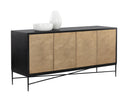 ALGARVE SIDEBOARD - BLACK CHAMPAGNE GOLD