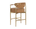 HELOISE COUNTER STOOL - MILLIKEN COGNAC