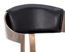 BEAUMONT DINING ARMCHAIR - ANTIQUE BRASS CANTINA BLACK