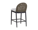 CALANDRI COUNTER STOOL - BLACK LOUIS CREAM