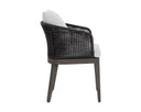 CAPRI DINING ARMCHAIR - SMOKE GREY COPACABANA MARBLE