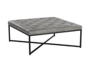 ENDALL OTTOMAN - BLACK BRAVO METAL