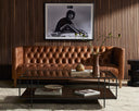 Elysian Williams Leather Sofa - 75 Natural Washed Camel