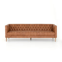 Elysian Williams Leather Sofa - 90 Natural Washed Camel