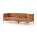 Elysian Williams Leather Sofa - 90 Natural Washed Camel