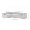 Vesper Sectional - Right Arm Facing Natural Washed