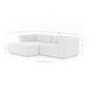 Verity Langham Channeled 2-Piece Sectional - Left Arm Facing Napa Sandstone