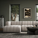 Langham Channeled 3-Piece Sectional - Left Chaise Napa Sandstone