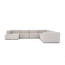 Veridian Channeled 6-Piece Sectional - Left Chaise Napa Sandstone