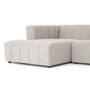 Vesper Langham Channeled 5-Piece Sectional - Left Chaise Napa Sandstone
