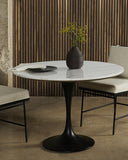 Verity Powell Dining Table - White Marble 42