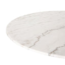 Haven Powell Dining Table - White Marble 55