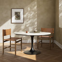 Haven Powell Dining Table - White Marble 55