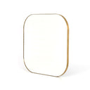 Refined Bellvue Square Mirror - Polished Brass