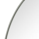 Opulent Bellvue Round Mirror - Shiny Steel