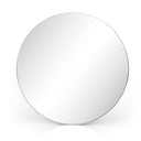 Verity Bellvue Round Mirror - Shiny Steel