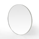 Verity Bellvue Round Mirror - Shiny Steel