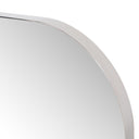 Refined Bellvue Square Mirror - Shiny Steel