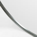 Refined Bellvue Square Mirror - Shiny Steel