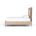 Solara Leigh Upholstered Bed - Queen Palm Ecru