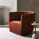 Verity Hanover Swivel Chair - Sapphire Rust