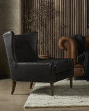 Kensington Wing Chair - Vintage Black