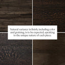 Aveline Abaso Rectangular Coffee Table - Ebony Rustic Wormwood Oak