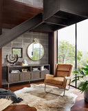 Stylish Cru Large Mirror - Aged Gold