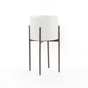 LuxeCraft Jed Planter - White High Gloss