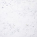 Aurelia Oval Nightstand - Polished White Marble Hammered Grey