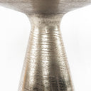 Veridien Marlow Mod Pedestal Table - Brushed Nickel