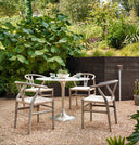 Alara Simone Bistro Table - Raw Antique Nickel