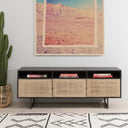 Arista Carmel Media Console - Black Wash