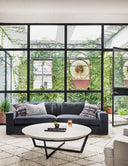 Verano Round Coffee Table - Sandblasted White Marble