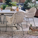 Verano Outdoor Woven Dining Chair - Vintage White None