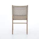 Aria Delmar Outdoor Dining Chair - Washed Brown Ivory Rope