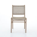 Aria Delmar Outdoor Dining Chair - Washed Brown Ivory Rope