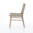 Aria Delmar Outdoor Dining Chair - Washed Brown Ivory Rope