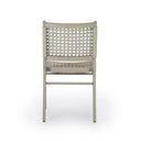Aria Delmar Outdoor Dining Chair - Weathered Grey Ivory Rope
