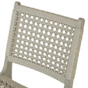 Aria Delmar Outdoor Dining Chair - Weathered Grey Ivory Rope