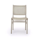 Aria Delmar Outdoor Dining Chair - Weathered Grey Ivory Rope