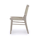 Aria Delmar Outdoor Dining Chair - Weathered Grey Ivory Rope