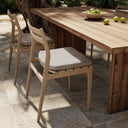 Luxe Atherton Outdoor Dining Chair - Washed Brown Stone Grey