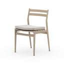 Luxe Atherton Outdoor Dining Chair - Washed Brown Stone Grey